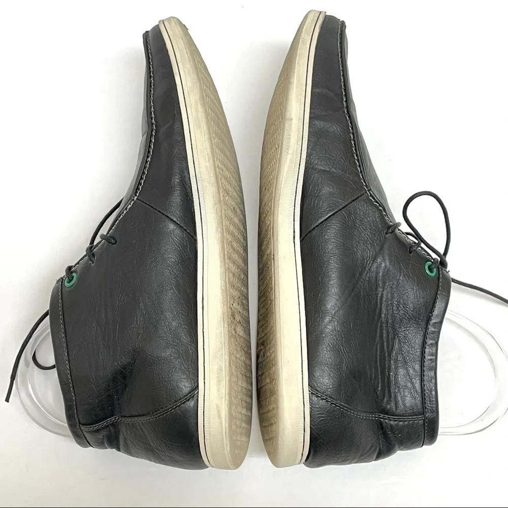 Aldo black leather ankle boots booties sz 11